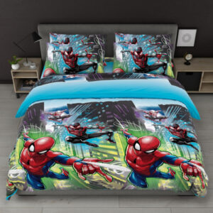 Комплект постільної білизни Людина паук 5 Півтораспальний Бязь Голд 2012132