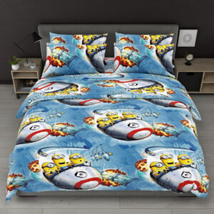 Комплект постільної білизни Посіпаки в космошарі Півтораспальний Бязь Голд 2013132